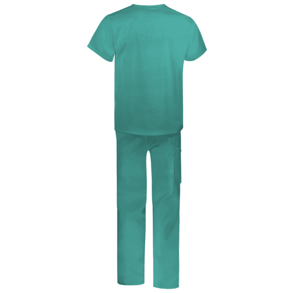 wr119 619 conjunto sanitario unisex verde azulado espalda