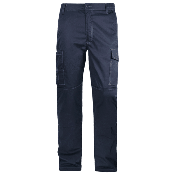 wr161 pantalon laboral elastico multibolsillos delantero marino