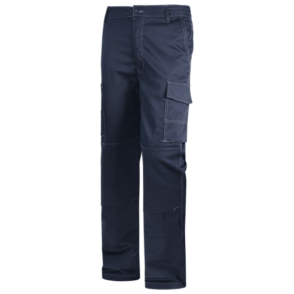 wr161 pantalon laboral elastico multibolsillos diagonal marino