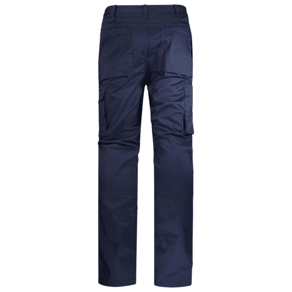 wr161 pantalon elastico multibolsillos rodillera marino espalda
