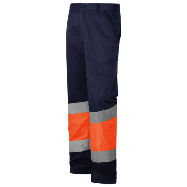 wr 157 pantalon multibolsillos combinado naranja av marino diagonal