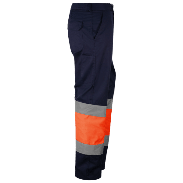 wr 157 pantalon multibolsillos combinado naranja av marino lateral derecho