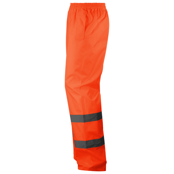 wr150 pantalon traje lluvia av naranja lateral izquierdo
