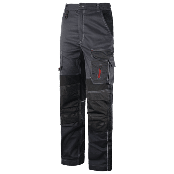 WR.3.164 pantalon elastico multibolsillos bicolor gris negro