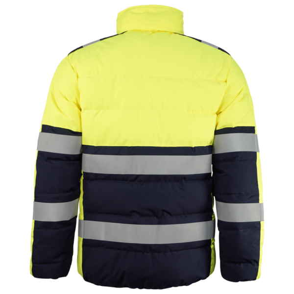 wr285 chaqueta ultraligera combinada amarillo av marino espalda