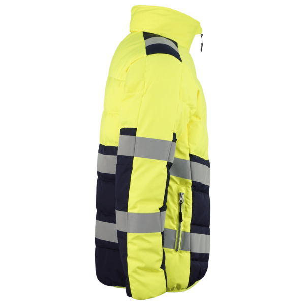 wr285 chaqueta ultraligera combinada amarillo av marino lateral derecho