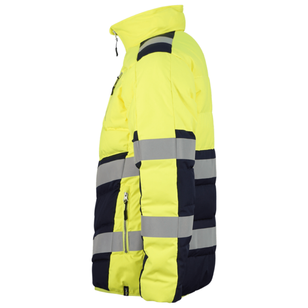 wr285 chaqueta ultraligera combinada amarillo av marino lateral izquierdo