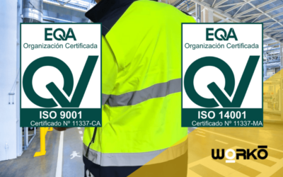 FICOESA, S.L., y su marca estrella WORKO, han conseguido los certificados de calidad ISO 9001 e ISO 14001