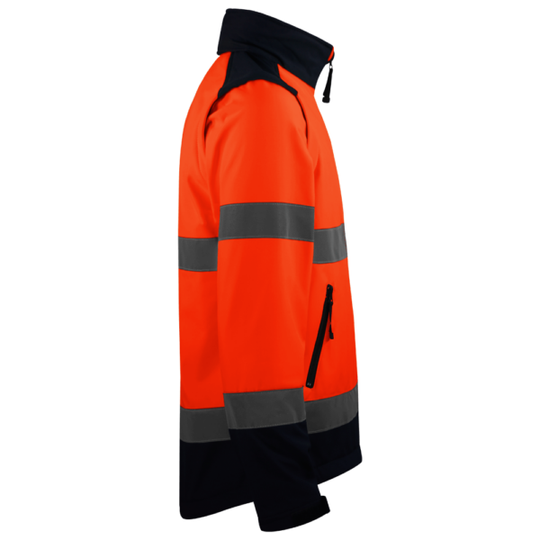 wr835 chaqueta softshell de trabajo mangas desmontables alta visibilidad