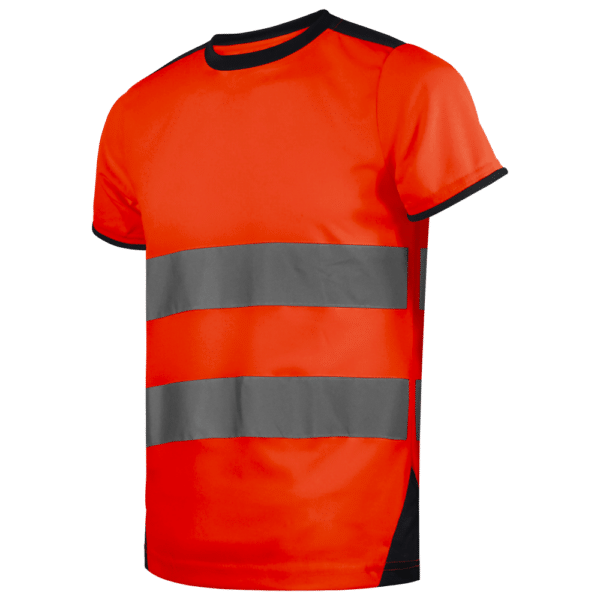 wr361 camiseta de trabajo alta visibilidad naranja