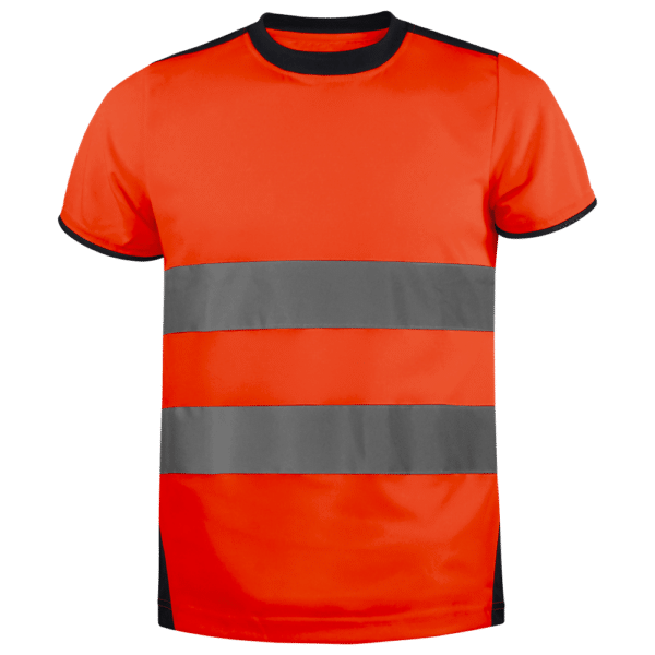 wr361 camiseta de trabajo alta visibilidad naranja clase 2