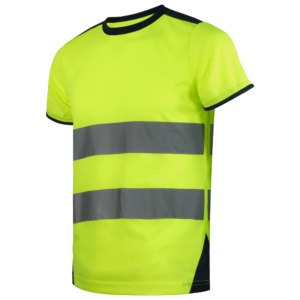 wr361 camiseta ropa de trabajo alta visibilidad amarilla fosforito
