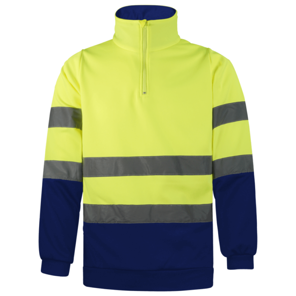 wr851 sudadera amarilla azul combinada alta visibilidad